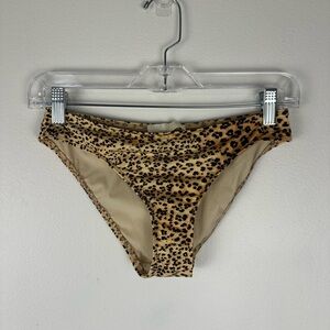 Ulla Johnson Animal Print Reina One Shoulder and Dani Hipster Swimsuit Size S